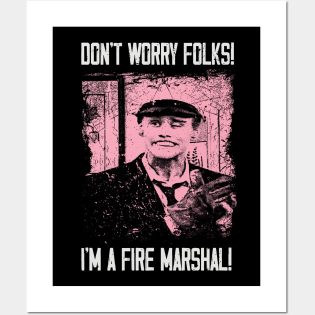 The Fire Marshall's Safety Tips - Share the Laughter on a T-Shirt Wall Art by JocelynnBaxter